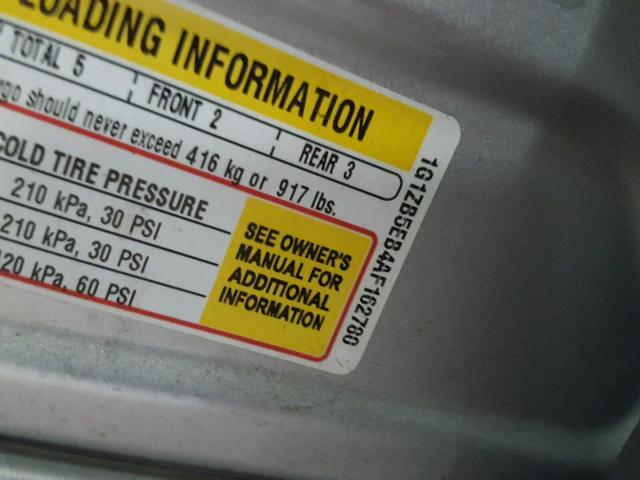 1G1ZB5EB4AF162780 - 2010 CHEVROLET MALIBU LS Gümüş foto 10