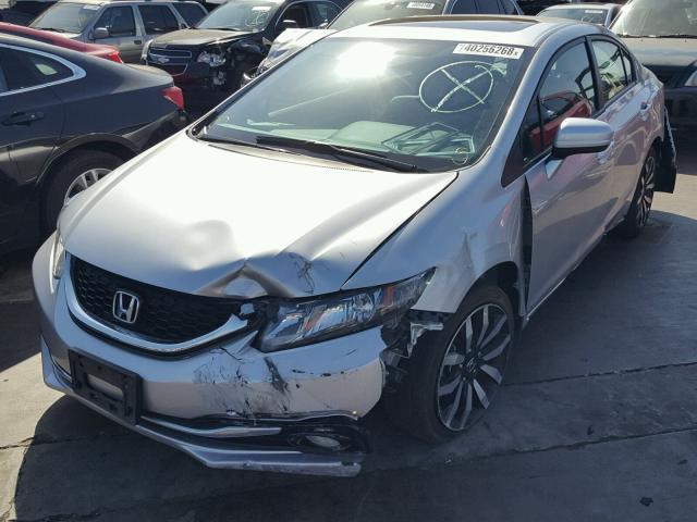 19XFB2F90FE205503 - 2015 HONDA CIVIC EXL 银色 照片 2