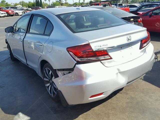 19XFB2F90FE205503 - 2015 HONDA CIVIC EXL 银色 照片 3