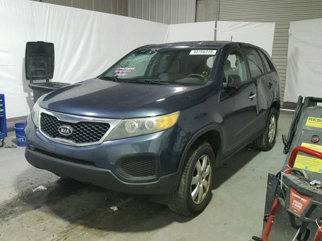 5XYKT3A12BG149547 - 2011 KIA SORENTO BA BLUE photo 2