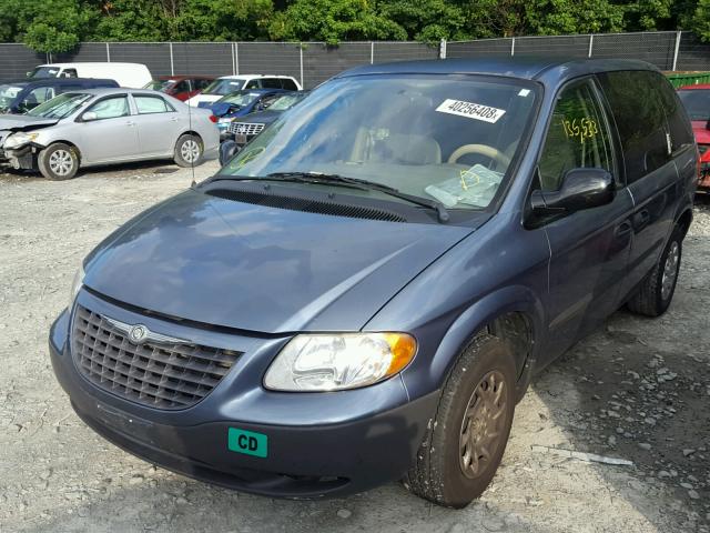 1C4GJ25B42B711869 - 2002 CHRYSLER VOYAGER BLUE photo 2