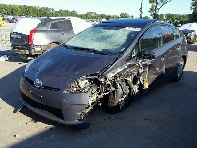 JTDKN3DU1A0044924 - 2010 TOYOTA PRIUS GRAY photo 2