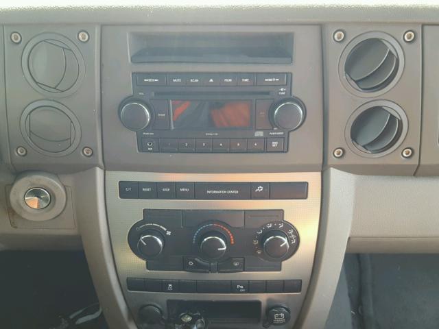 1J8HH48K47C539022 - 2007 JEEP COMMANDER შავი ფოტო 9