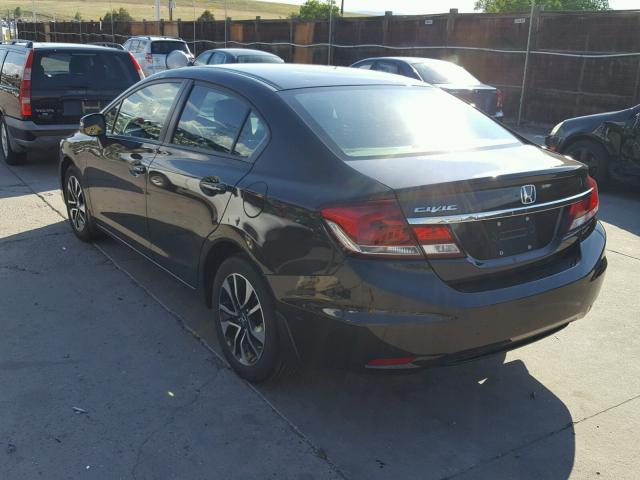 2HGFB2F97DH541376 - 2013 HONDA CIVIC EXL BLACK photo 3