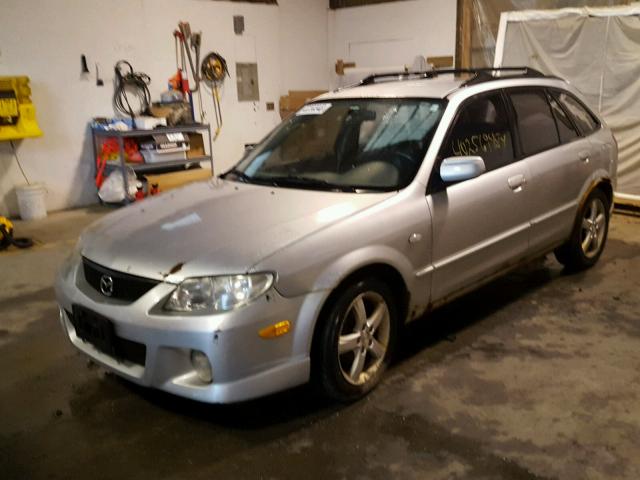 JM1BJ245431205830 - 2003 MAZDA PROTEGE PR SILVER photo 2