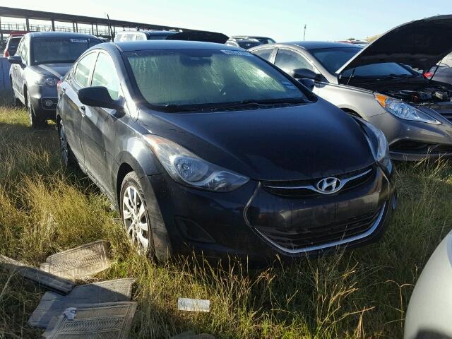 5NPDH4AE7CH134796 - 2012 HYUNDAI ELANTRA GL BLACK photo 1