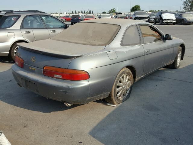 JT8UZ30C6P0031636 - 1993 LEXUS SC 400 GREEN photo 4