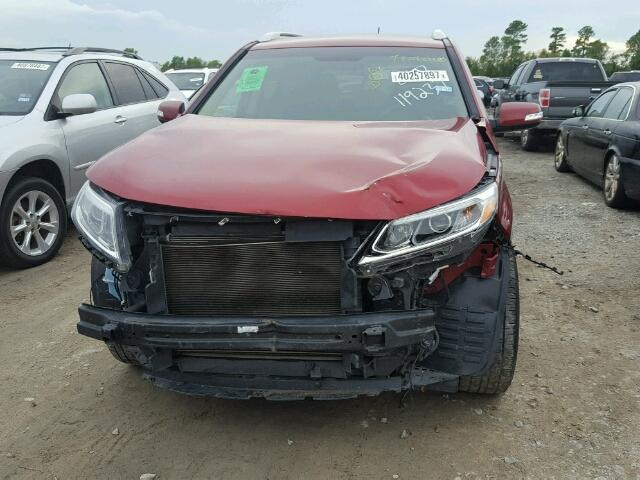 5XYKT3A69EG438831 - 2014 KIA SORENTO LX RED photo 9