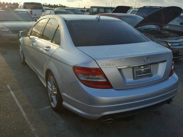 WDDGF5EB3BR154890 - 2011 MERCEDES-BENZ C SILVER photo 3