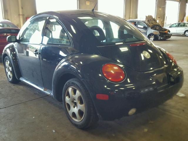 3VWCB21C52M423603 - 2002 VOLKSWAGEN NEW BEETLE 黑色 照片 3