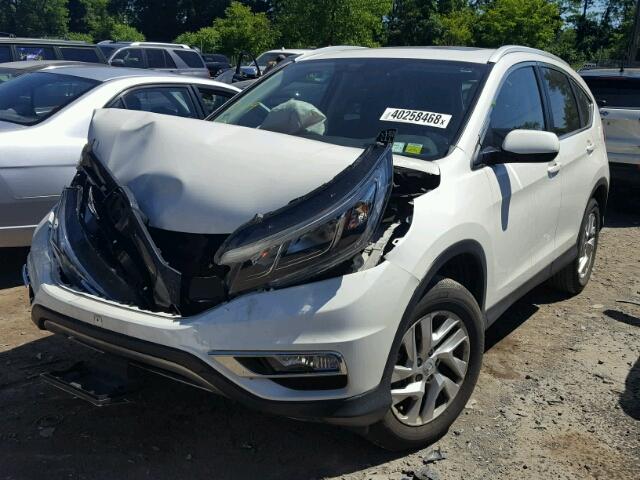 5J6RM4H76GL086065 - 2016 HONDA CR-V EXL WHITE photo 2