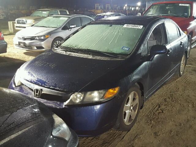1HGFA16878L116687 - 2008 HONDA CIVIC EX 蓝色 照片 2