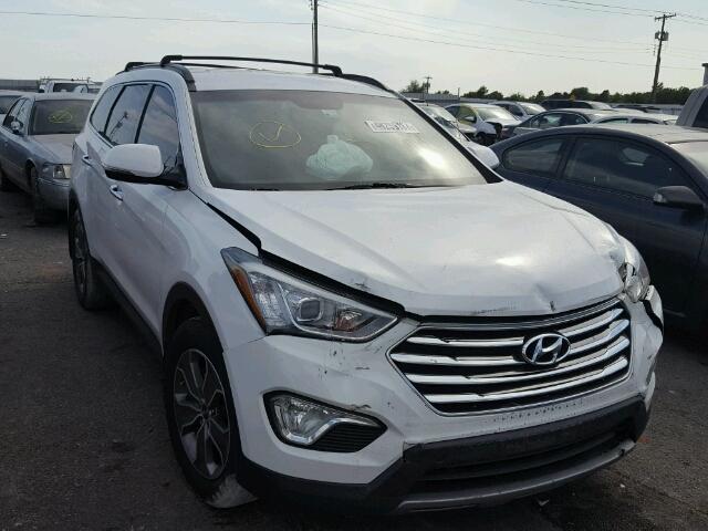 KM8SN4HFXDU014847 - 2013 HYUNDAI SANTA FE G WHITE photo 1