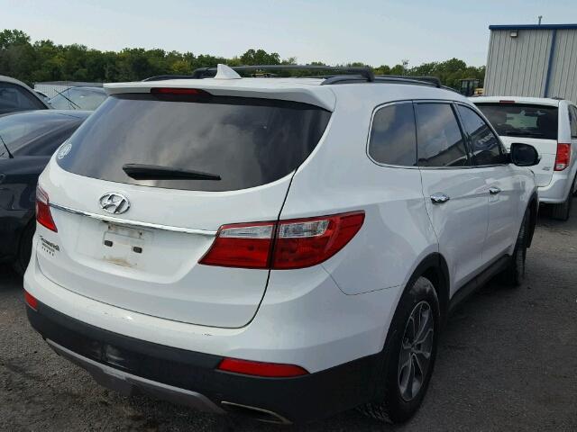 KM8SN4HFXDU014847 - 2013 HYUNDAI SANTA FE G WHITE photo 4