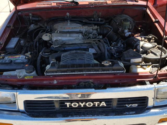 JT4VN13D1M5062088 - 1991 TOYOTA PICKUP 1/2 RED photo 7
