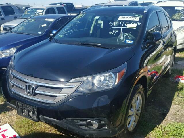 5J6RM3H75CL016870 - 2012 HONDA CR-V EXL BLACK photo 2