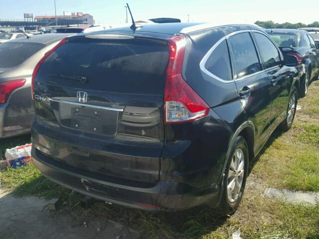 5J6RM3H75CL016870 - 2012 HONDA CR-V EXL BLACK photo 4