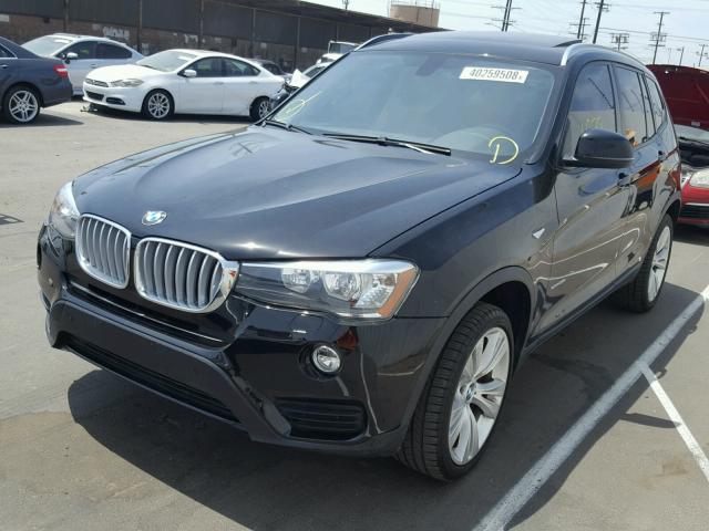 5UXWZ7C51G0R32457 - 2016 BMW X3 SDRIVE2 BLACK photo 2