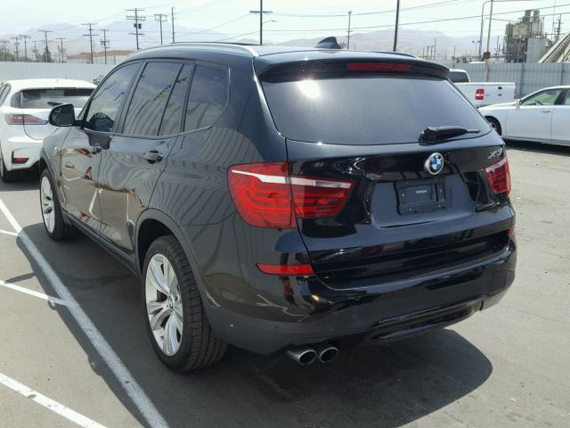5UXWZ7C51G0R32457 - 2016 BMW X3 SDRIVE2 BLACK photo 3