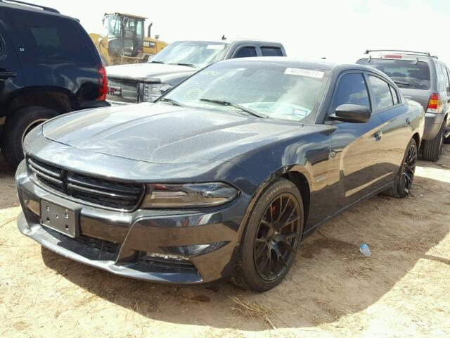 2C3CDXCT6GH246416 - 2016 DODGE CHARGER GRAY photo 2