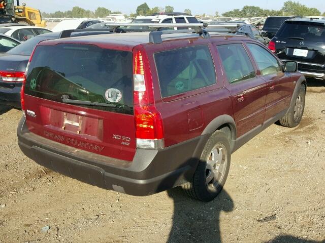 YV1SZ59H731113330 - 2003 VOLVO XC70 RED photo 4