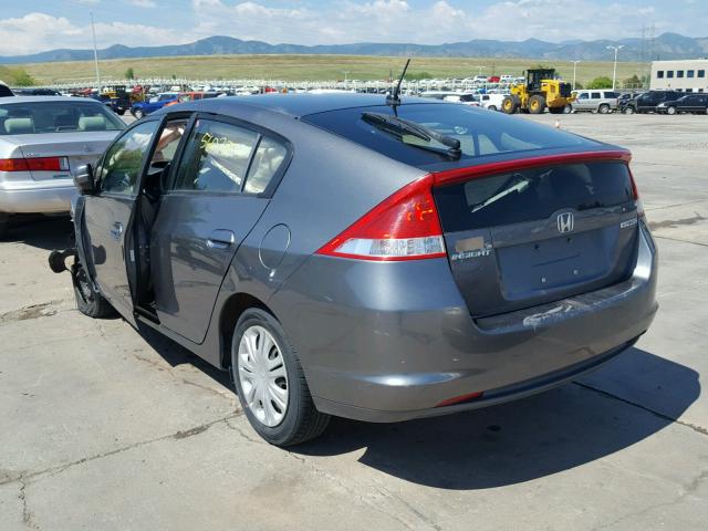 JHMZE2H39BS001124 - 2011 HONDA INSIGHT GRAY photo 3