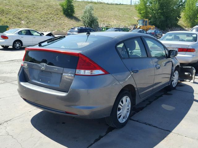 JHMZE2H39BS001124 - 2011 HONDA INSIGHT GRAY photo 4