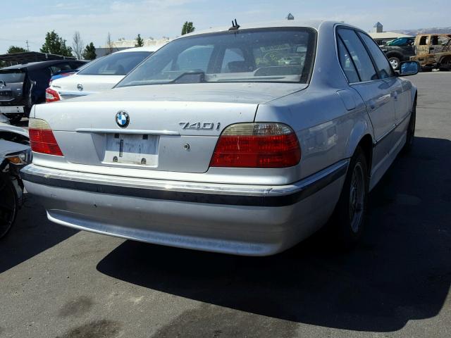 WBAGG83441DN87561 - 2001 BMW 740 I AUTO SILVER photo 4