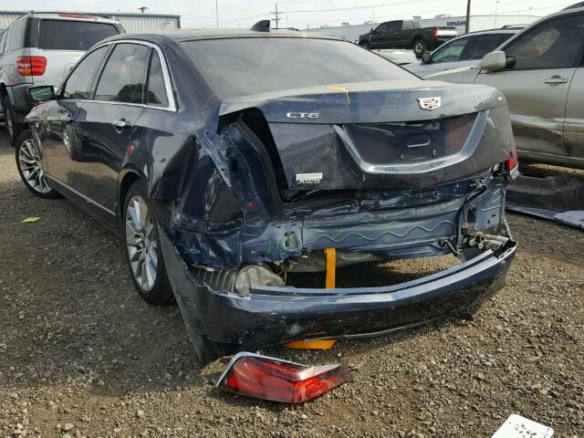 1G6KD5RS1HU129600 - 2017 CADILLAC CT6 LUXURY BLUE photo 3