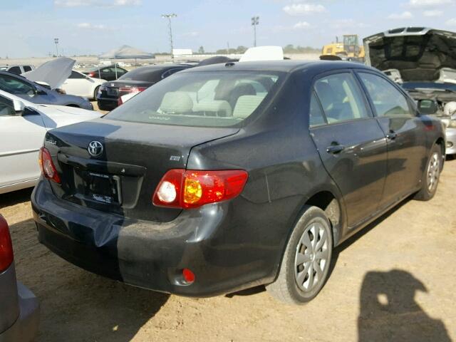 2T1BU40E99C135044 - 2009 TOYOTA COROLLA BLACK photo 4