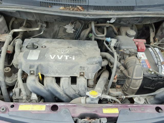 JTKKT624440077326 - 2004 TOYOTA SCION XA მუქწითელი ფოტო 7