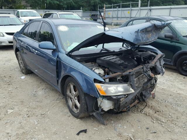 5NPEU46FX6H002900 - 2006 HYUNDAI SONATA GLS BLUE photo 1