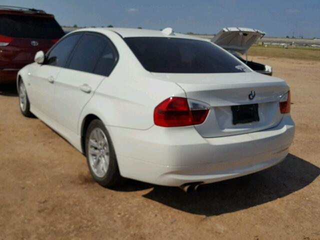 WBAVA33587KX83074 - 2007 BMW 328 WHITE photo 3