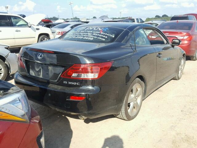 JTHFE2C20B2506602 - 2011 LEXUS IS BLACK photo 4