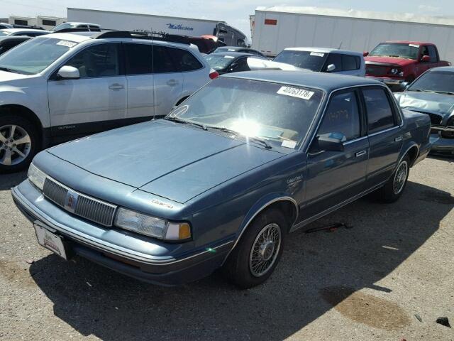 1G3AL54N5N6341526 - 1992 OLDSMOBILE CUTLASS CI BLUE photo 2