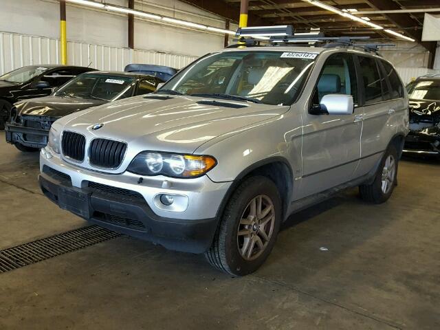 5UXFA13594LU33324 - 2004 BMW X5 SILVER photo 2