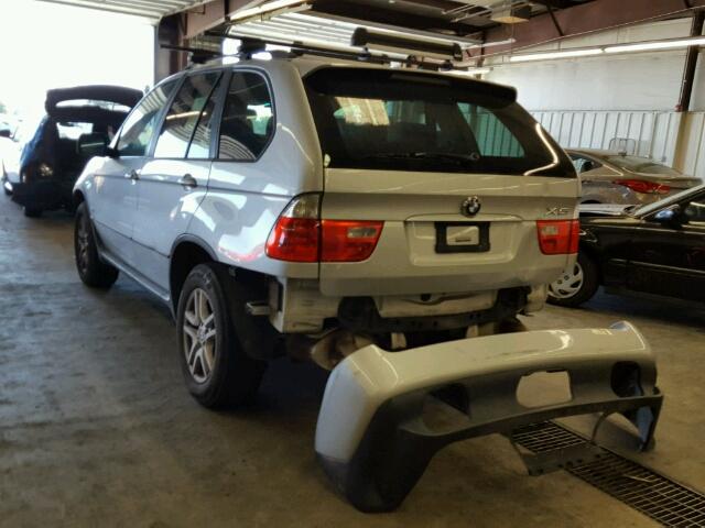 5UXFA13594LU33324 - 2004 BMW X5 SILVER photo 3