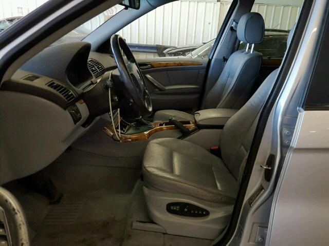 5UXFA13594LU33324 - 2004 BMW X5 SILVER photo 5