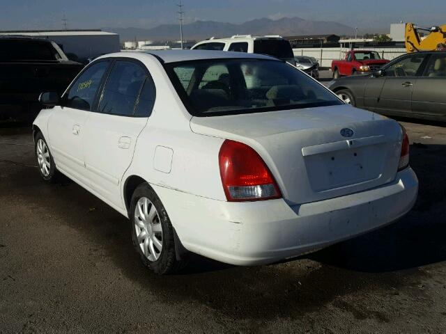 KMHDN45D21U171912 - 2001 HYUNDAI ELANTRA GL WHITE photo 3