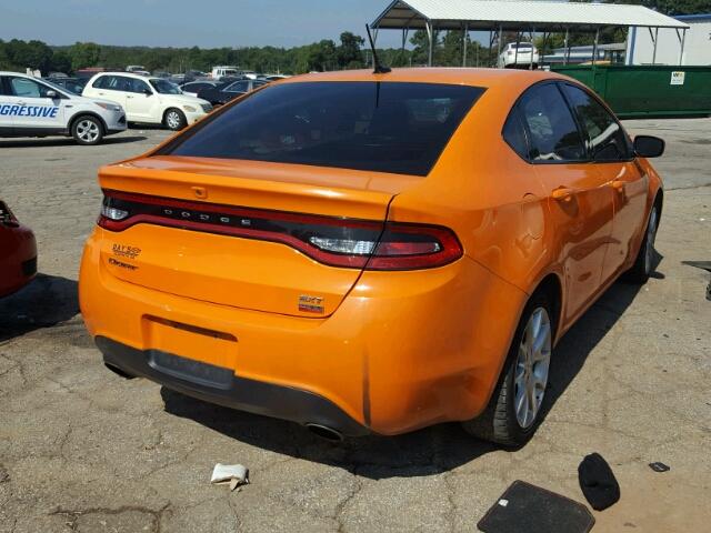 1C3CDFBH1DD171379 - 2013 DODGE DART SXT ORANGE photo 4