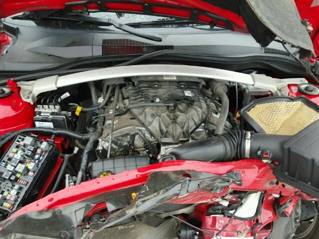 2G1FB3D38D9226995 - 2013 CHEVROLET CAMARO LT RED photo 7