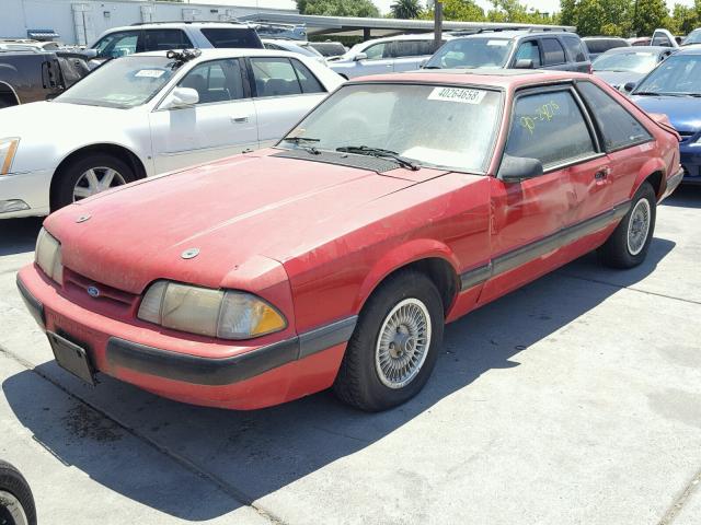 1FACP41A1LF220780 - 1990 FORD MUSTANG LX RED photo 2