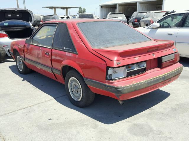 1FACP41A1LF220780 - 1990 FORD MUSTANG LX RED photo 3