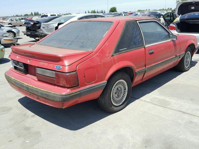 1FACP41A1LF220780 - 1990 FORD MUSTANG LX RED photo 4