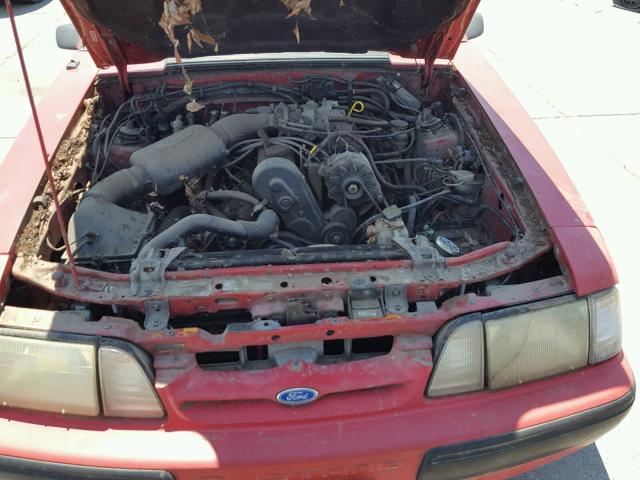 1FACP41A1LF220780 - 1990 FORD MUSTANG LX RED photo 7
