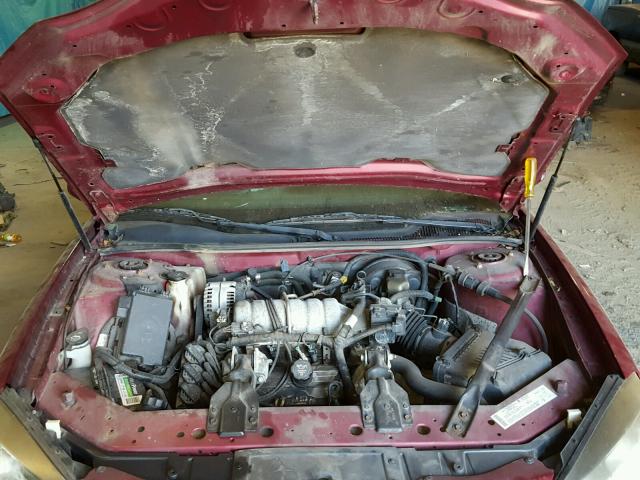 2G2WP522841348547 - 2004 PONTIAC GRAND PRIX Темно-червоний фото 7