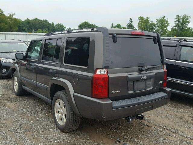 1J8HG48K76C237614 - 2006 JEEP COMMANDER GRAY photo 3