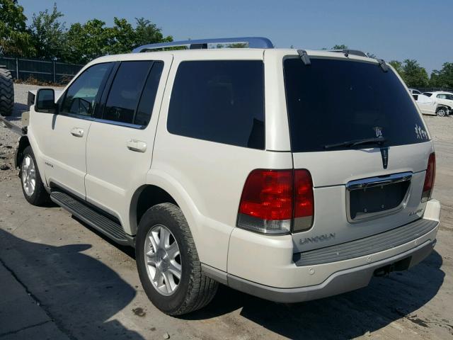 5LMEU68HX4ZJ16291 - 2004 LINCOLN AVIATOR 白色 照片 3