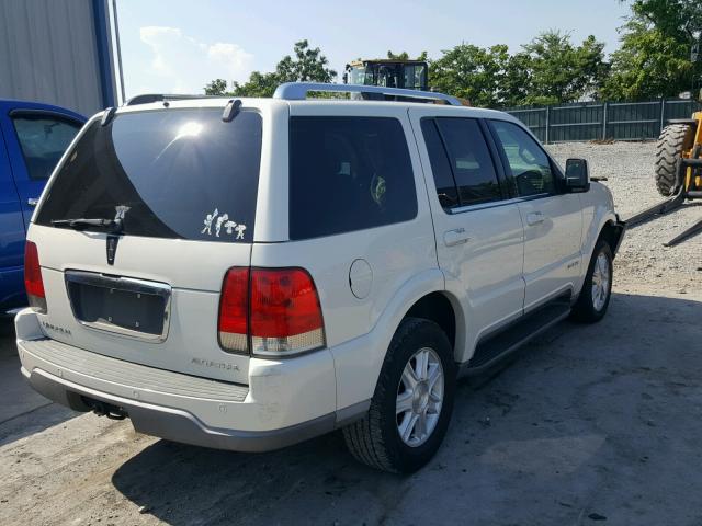 5LMEU68HX4ZJ16291 - 2004 LINCOLN AVIATOR 白色 照片 4