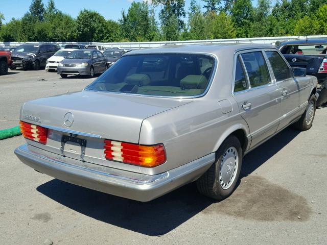 WDBCA35E2MA577630 - 1991 MERCEDES-BENZ 420 SEL GRAY photo 4